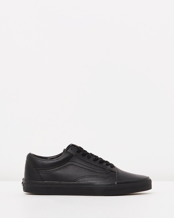 Vans Old Skool - Couro Preto Unissex