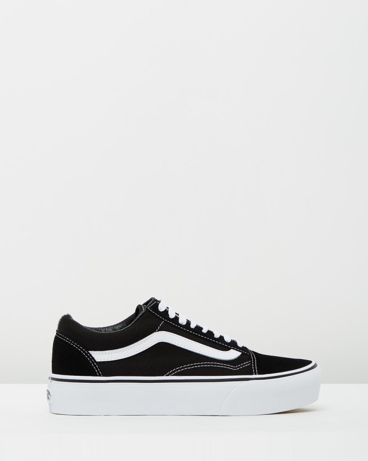 Vans Old Skool Platform 2.0 - Unissex Preto E Branco – Clique na imagem para fechar