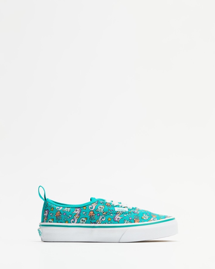 Vans Autentic Renda Elástica - Kids Spectra Green-True White