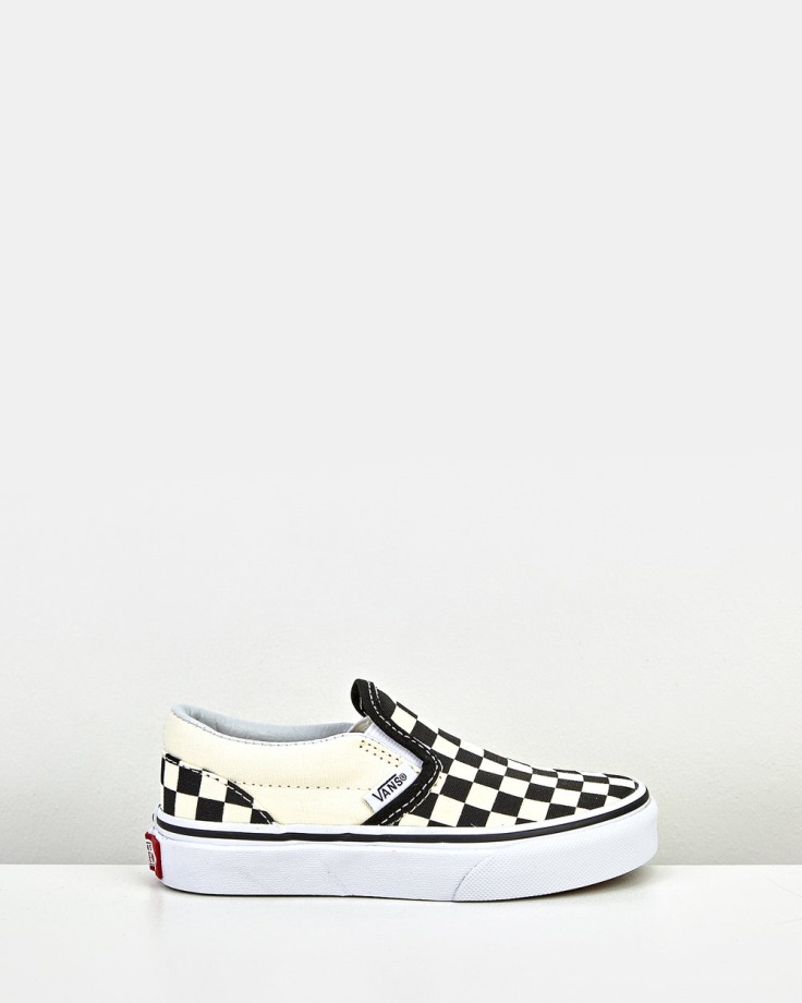 Vans Classic Slip Ons Juventude Preto E Branco