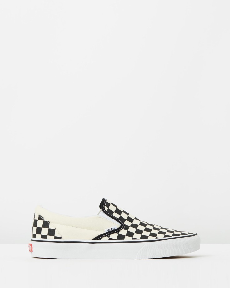 Vans Classic Slip-on - Xadrez Branco Unissex – Clique na imagem para fechar