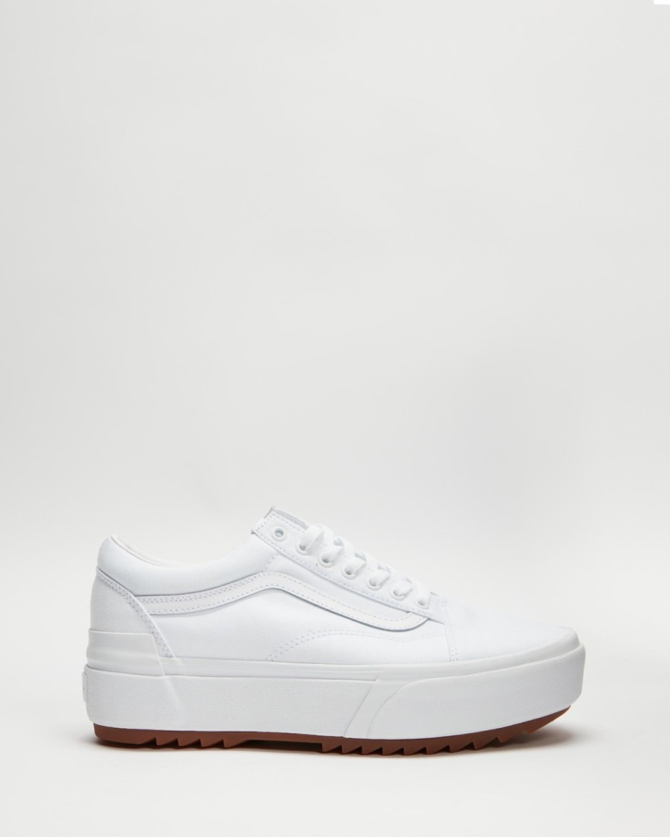 Vans Old Skool Stacked (lona) - Unissex True White