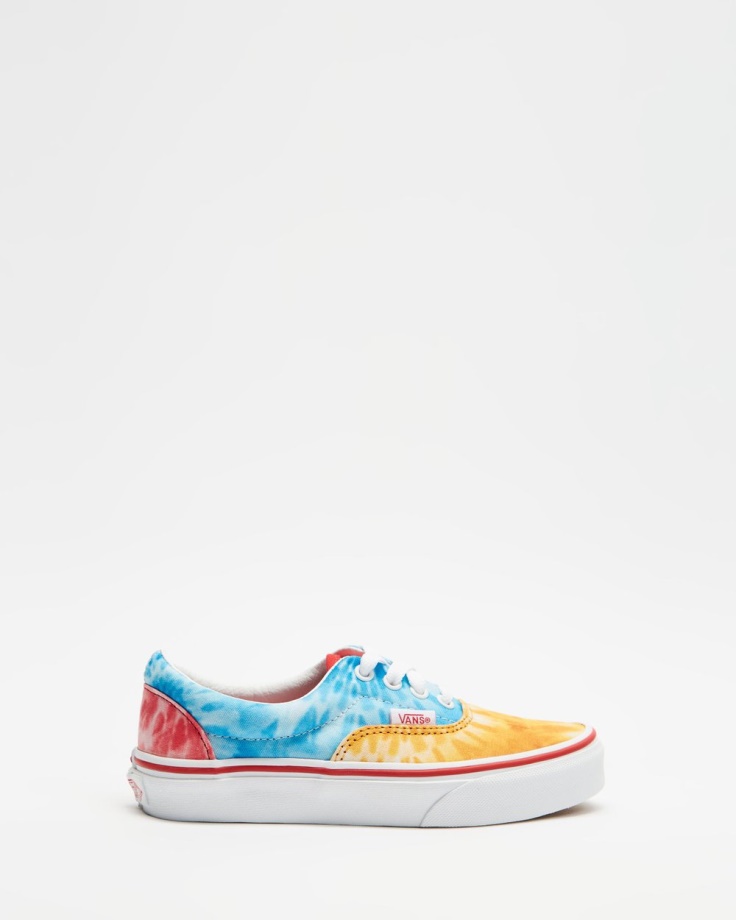 Bloco Tie Dye Vans Era - Branco Multi-verdadeiro Para Crianças